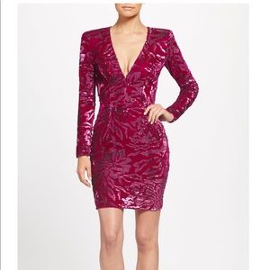 Dress the population Magenta dress